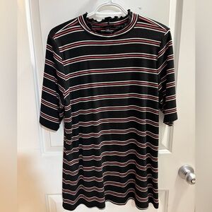 Classic Black and Red Striped Tee